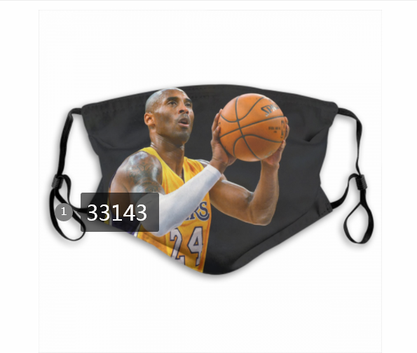 2021 NBA Los Angeles Lakers #24 kobe bryant 33143 Dust mask with filter